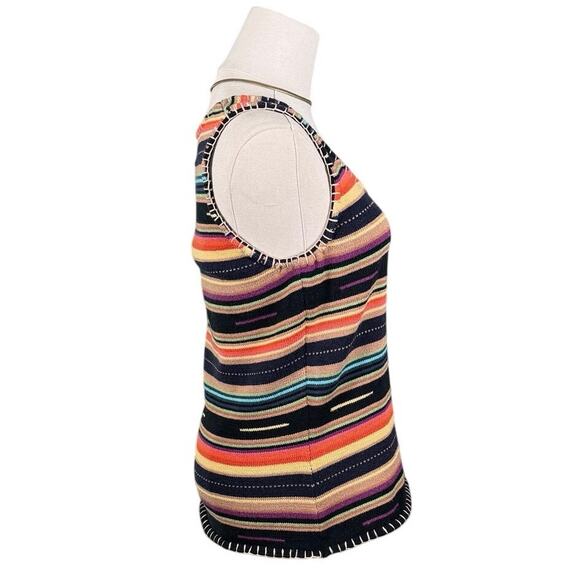 Double D Ranch Serape Knit Tank Top Multicolor Southwestern Sleeveless | XS - Picture 5 of 10